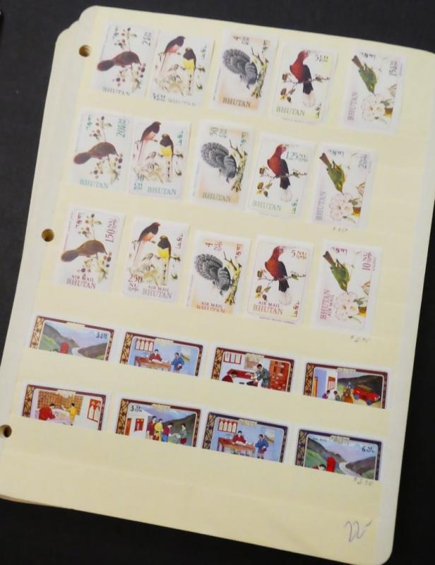 EDW1949SELL : BHUTAN Beautiful collection of all VF MNH sets & S/S. Sc Cat $348.