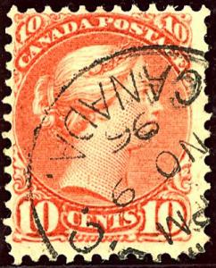 Canada #40 Used Chestnut Color Error