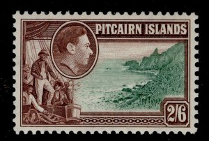 PITCAIRN ISLANDS GVI SG8, 2s 6d green & brown, M MINT. Cat £20.