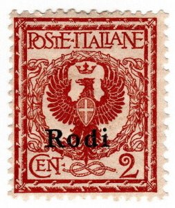 (I.B) Italy Postal : Italian Occupation of Rodi 2c