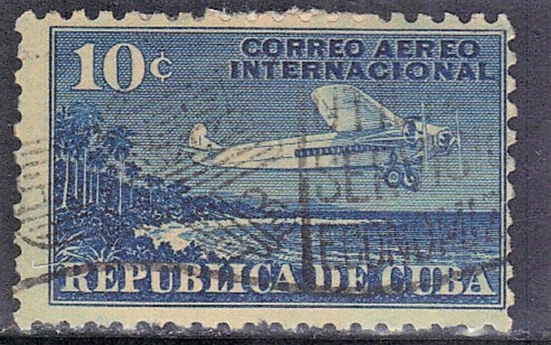 CUBA SC# C5  **USED** 1931  10c   AIRMAIL  SEE SCAN