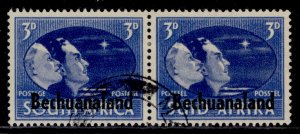 BECHUANALAND PROTECTORATE GVI SG131, 3d deep blue & blue VICTORY, FINE USED.