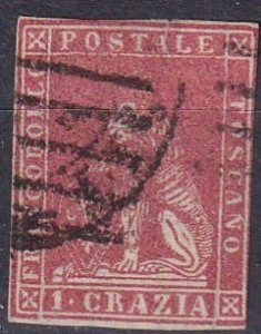 Tuscany #4 F-VF Used Signed 'Brun'  CV $180.00 (Z1741)