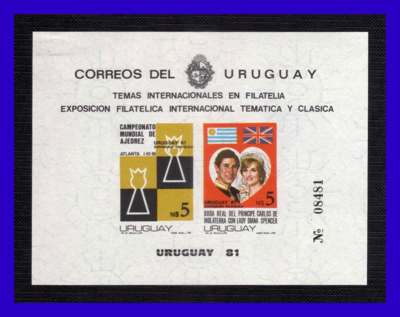 1981 - Uruguay - Mi.  BH 52 - Dentada + Sin dentar - MNH - UR- 335