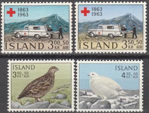 Iceland #B17-20  F-VF Unused  CV $3.40 (A15824)