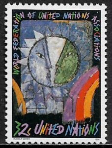 United Nations #671 MNH Stamp - WFUNA Anniversary