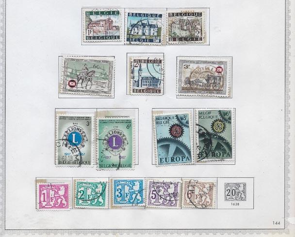 Belgium '68//'69. Regular, Parcel Post issues on  mounted pages [u]