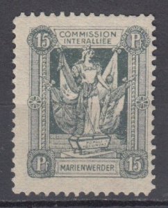 1920 Marienwerder Single Michel 3 MNH