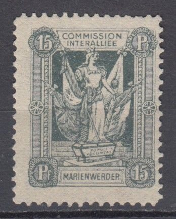 1920 Marienwerder Single Michel 3 MNH
