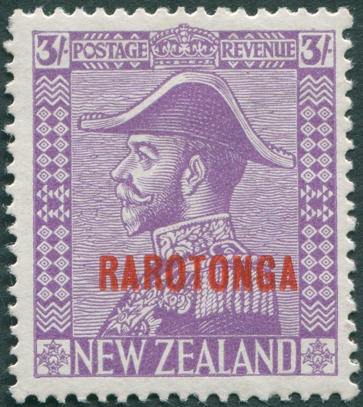 Cook Islands 1928 3s pale mauve SG92 unused