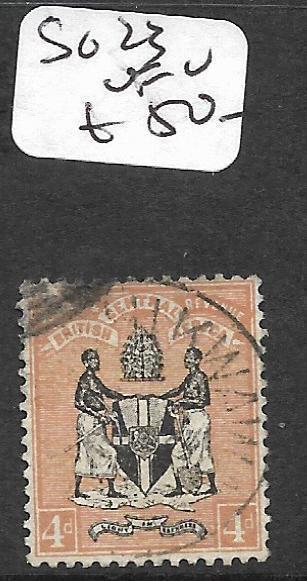 BRITISH CENTRAL AFRICA (P1109B) ARMS 4D  SG23  VFU