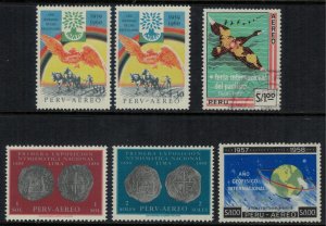 Peru #C163-8*/u  CV $5.80