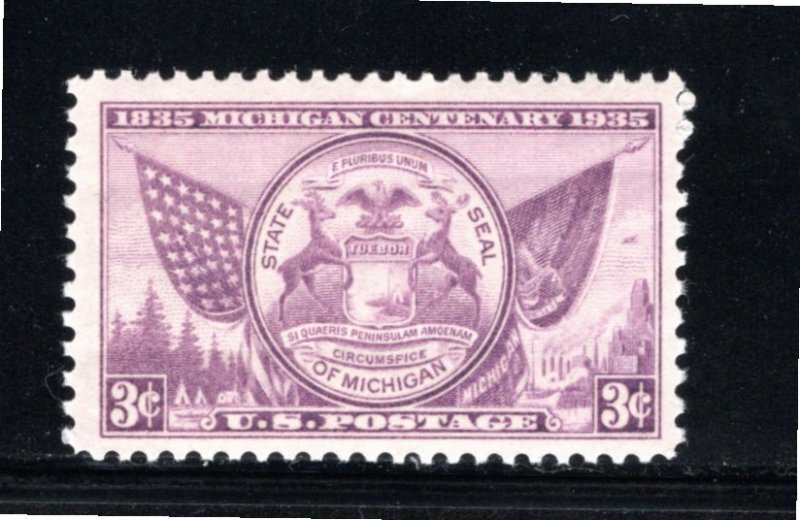 775 MNH Michigan - see scan