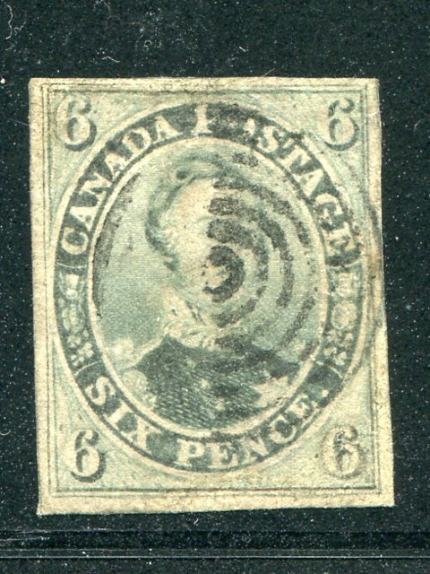 Canada #5  Used  VF  full margins    - Lakeshore Philatelics