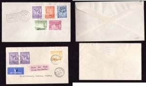 Seychelles-Covers #7814-#1-First Air Mail to Mombasa-Victoria-Ja 16 1953-unusual