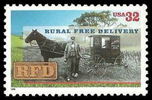 PCBstamps US #3090 32c Rural Free Delivery, MNH, (6)