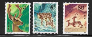 China (PRC) 1610-12 1980 set 3  VF  NH