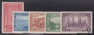 Canada 241-245 Mint Hinged ! scv $ 152 ! see pic !