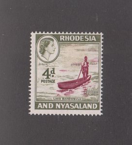 Rhodesia & Nyasaland Scott #163 MH Note