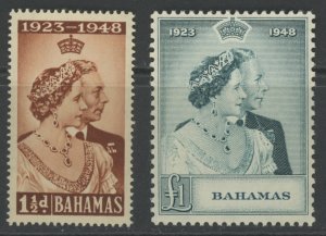 Bahamas 148-9 * mint VLH 1948 KGVI Silver Wedding Anniversary (2211 185)