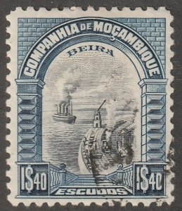 Mozambique Company, Scott#158, used, hinged,  #QMC-158
