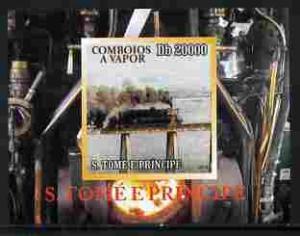 Sao Tome & Principe 2010 STEAM TRAINS Deluxe s/s Mint (NH) #5