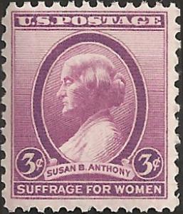 # 784 MNH - SCV-0.25 - SUSAN B. ANTHONY