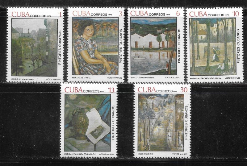Cuba 2262-2267 Paintings set MNH