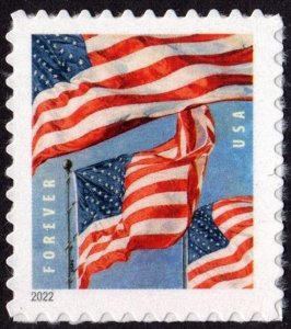 SC#5654 (Forever) U.S. Flags Sheet Single: BCA (2022) SA