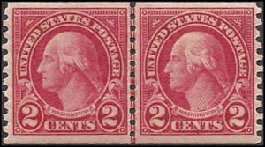 599 Mint,OG,NH... Line Pair... SCV $4.50