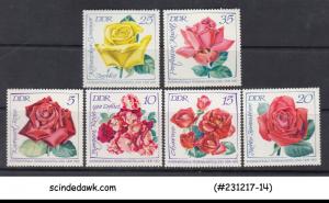 GERMANY - 1972 ROSES / FLOWERS - 6V - MINT NH