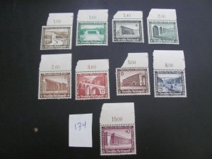 Germany 1936 MNH  SC B93-101 SET XF 80 EUROS (134)