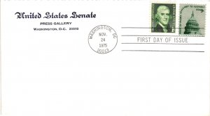 #1591 Dome of the Capitol Americana - United States Senate Press Gallery Cachet