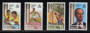 Br. Virgin Islands 409-12 MNH,  Duke of Edinburgh Awards Set from 1981.