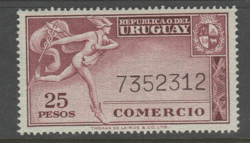 Uruguay revenue Fiscal stamp 2857os MNH Gum a23