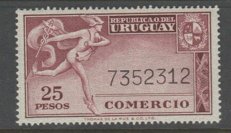 Uruguay revenue Fiscal stamp 10-9-20T MNH Gum a23