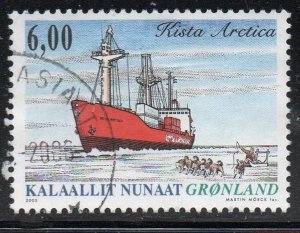 Greenland Sc 453 2005 6.0 kr ship Kista Artica stamp used