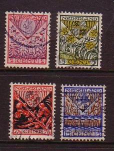 Netherlands Sc B21-4 1927 Child Welfare stamps used