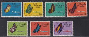 Somalia # C75-82, Butterflies - Jet Plane, Mint NH, 1/2 Cat.