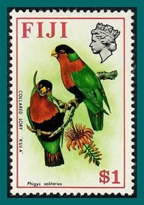 Fiji 1971 Birds, Collared Lory, $1 MNH #319,SG449