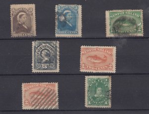 Newfoundland QV Unchecked Collection Of 7 VFU BP8994