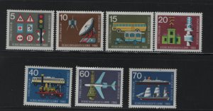 Germany, 919-925 (7) MNH, 1965 Intl. Transport and Communications Exhib