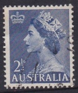 Australia  1953 QE II  2 1/2d - used