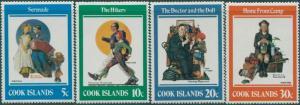 Cook Islands 1982 SG848-851 Norman Rockwell set MNH