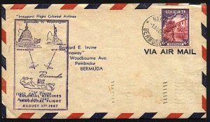 BERMUDA 1947 first flight cover to Washington..............................93019