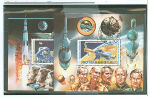 Djibouti #C135-136v  Souvenir Sheet (Space)