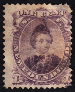 Newfoundland Scott 32 (1868) Used G, CV $60.00 C