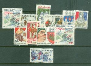 Czechoslovakia   12 used stamp collection  #17