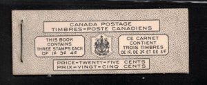 CANADA Booklets Scott # BK43a - Bilingual Cover 2