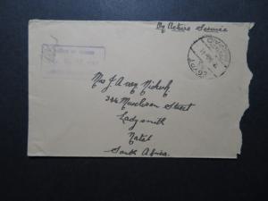 Egypt 1941 Active Censor Cover to South Africa (I) - Z11567 
